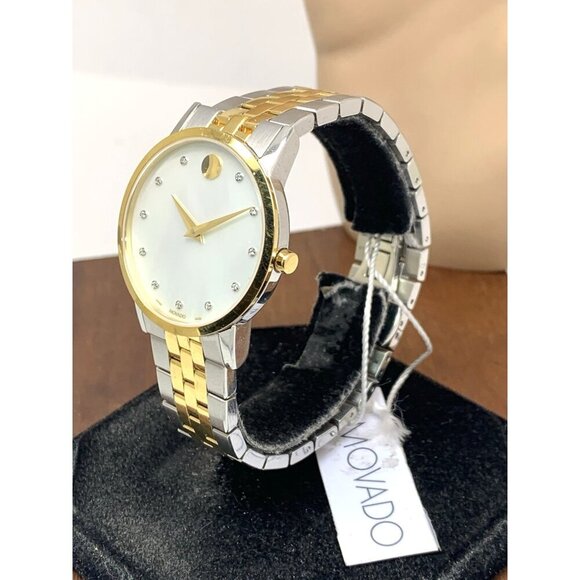 Movado Women\'s Watch 0607630 Mother of Pearl Diamond Swiss Quartz Two Tone Steel main image 10